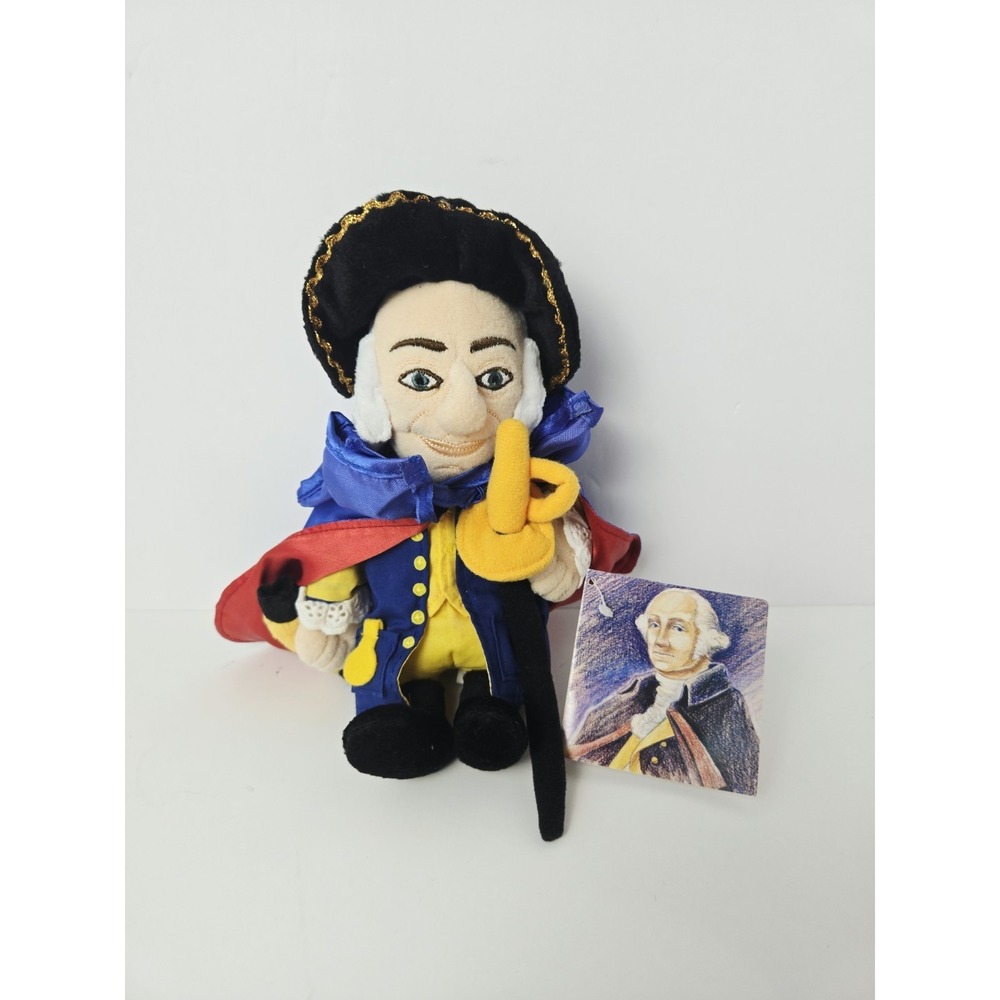 Creation Station George Washington‎ plush doll bean bag NWT 10"